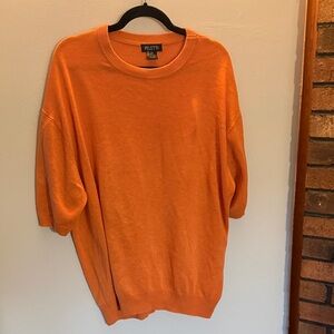 Men's Vibrant Orange Crewneck Sweater
